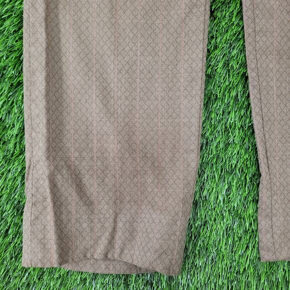 Vintage 80s MOD Disco Hippie Pants 30x29 Creased Talon Brown - Picture 12 of 16